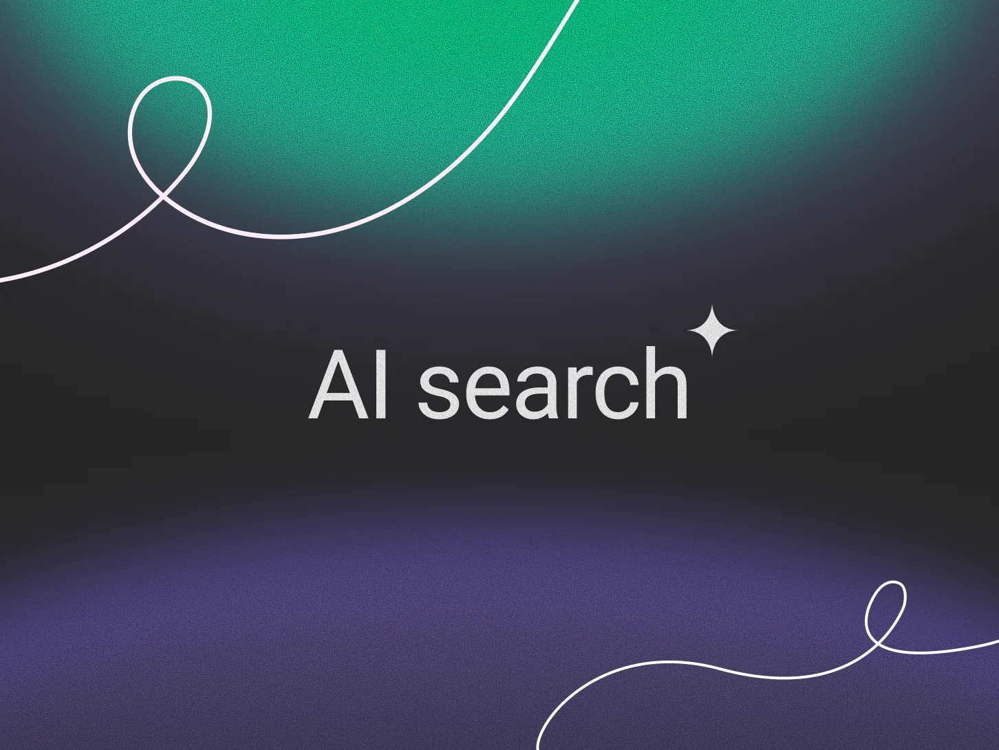 cover photo with text: AI search